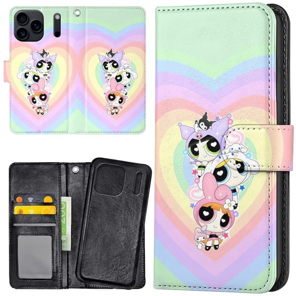 iPhone 17 / 18 Pro Max - Plånboksfodral/Skal Powerpuff Girls