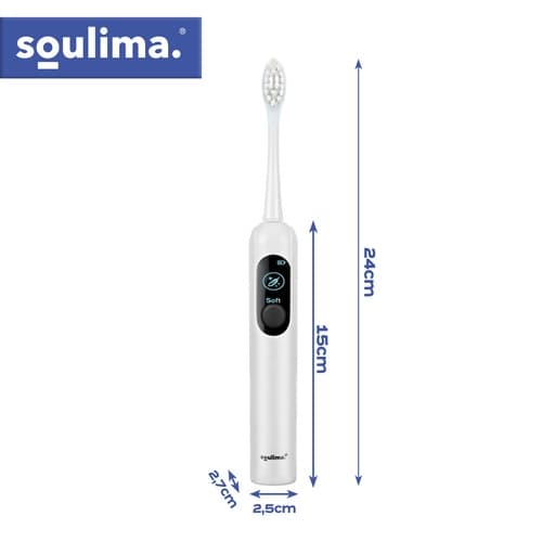 Eltandborste Soulima X800 - Tandborste Vit
