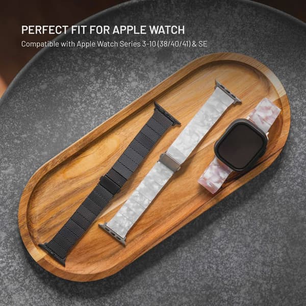 FIXED Resinarmband för Apple Watch 38/40/41mm Molnvitt