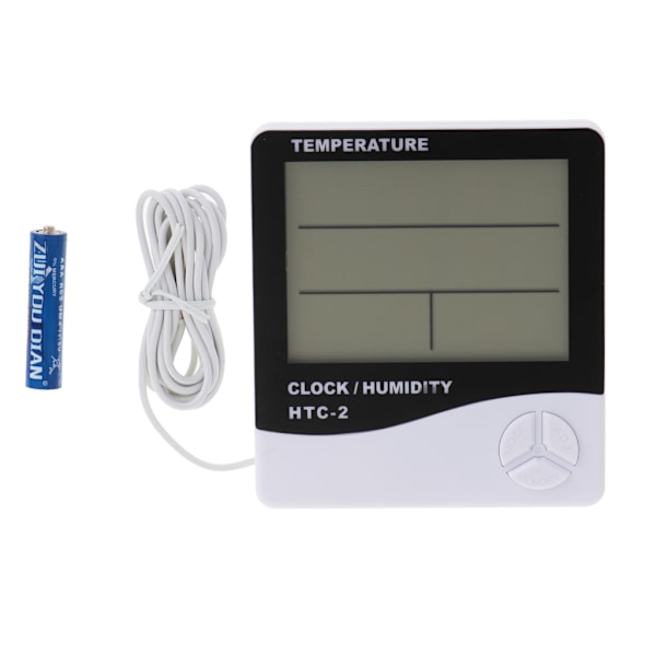 Hygrometer Termometer Fuktighetsklocka HTC-2