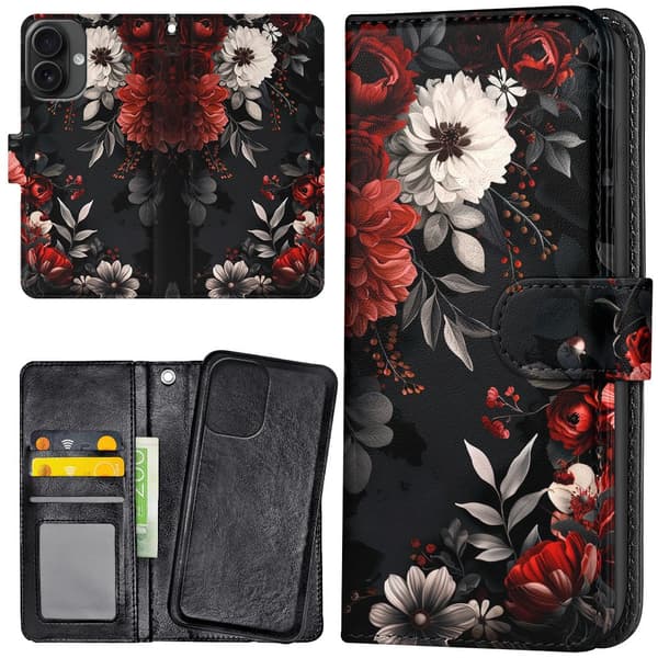 iPhone 16 - Lompakkokotelo/Kuoret Flowers