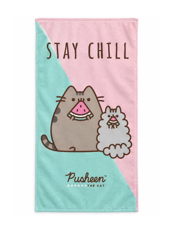 Pusheen Stay Chill -kasvopyyhe – 30x50cm