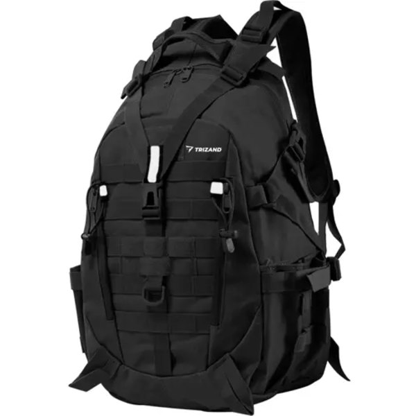 Ryggsäck med Regnskydd / Militärväska - 25L Svart