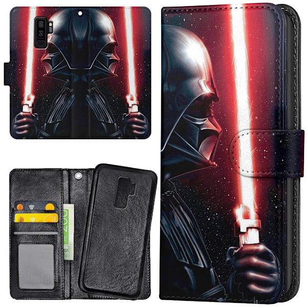 Samsung Galaxy S9 Plus - Lompakkokotelo/Kuoret Darth Vader