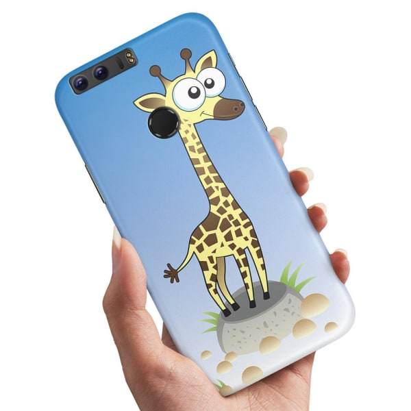 Huawei Honor 8 - Cover/Mobilcover Tegnet Giraf