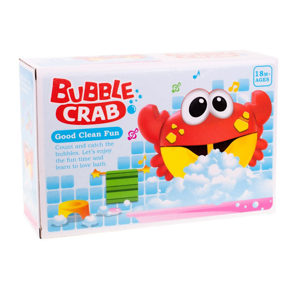 Bubbelgenerator skum badleksak krabba