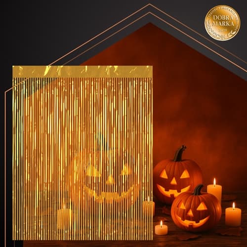 Fransgardin / Draperi - 2x1m Gold