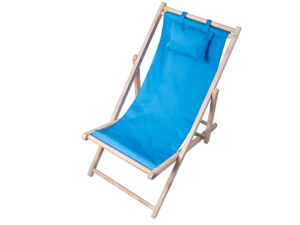 Trädäckstolar strandstolar hopfällbara trädgårdsdynor strandstol Blue