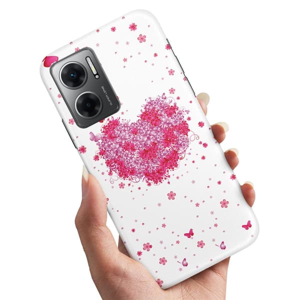 Deksel / Mobildeksel til Xiaomi Redmi 10 5G - Blomsterhjerte