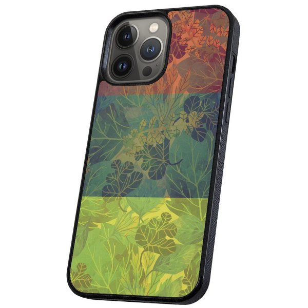 iPhone 13 Pro - Cover/Mobilcover Bladmønster Multicolor