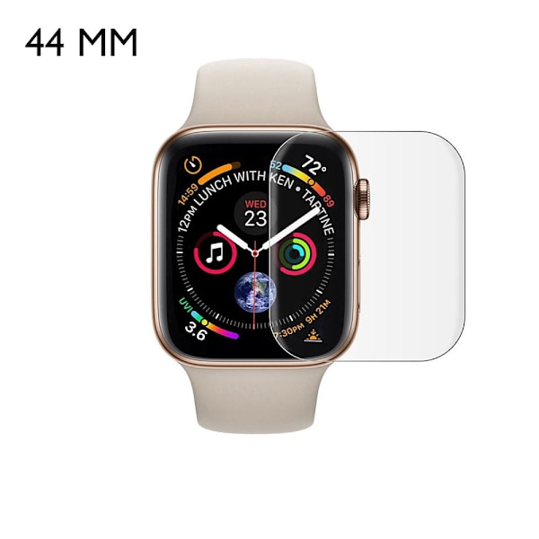 Skærmbeskyttelse - Apple Watch 44mm - Fuld Dækning Beskyttelse Transparent