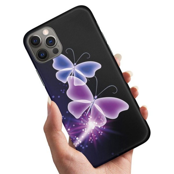 iPhone 13 Pro Max - Skal/Mobilskal Lila Fjärilar