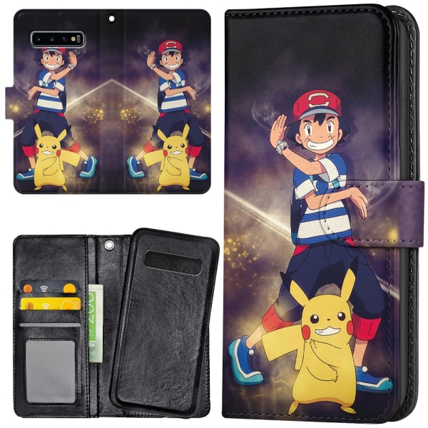 Samsung Galaxy S10 Plus - Lommebok Deksel Pokemon