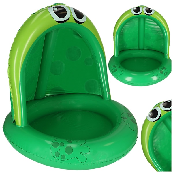 Uppblåsbar pontonpool med takgroda 95cm