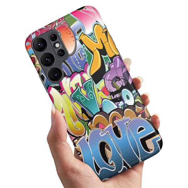 Deksel / Mobildeksel til Samsung Galaxy S22 Ultra - Graffiti Multicolor