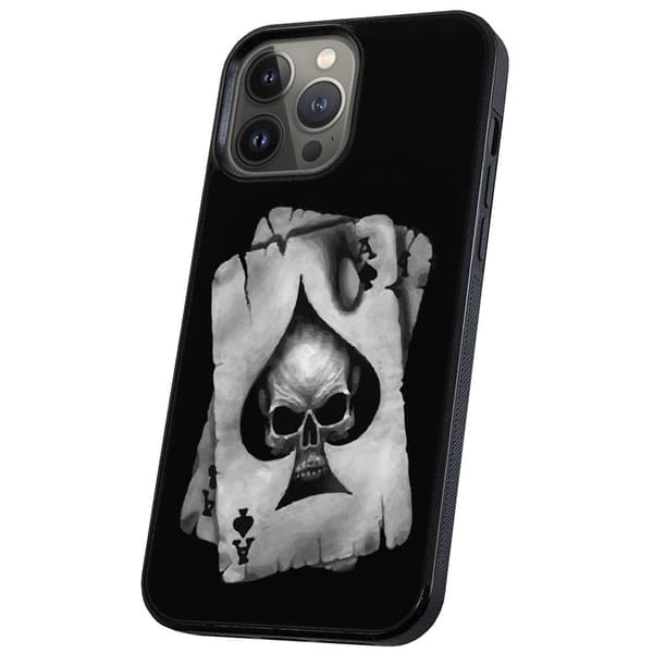 iPhone 14 Pro Max - Cover/Mobilcover Dødningehoved Kortspil