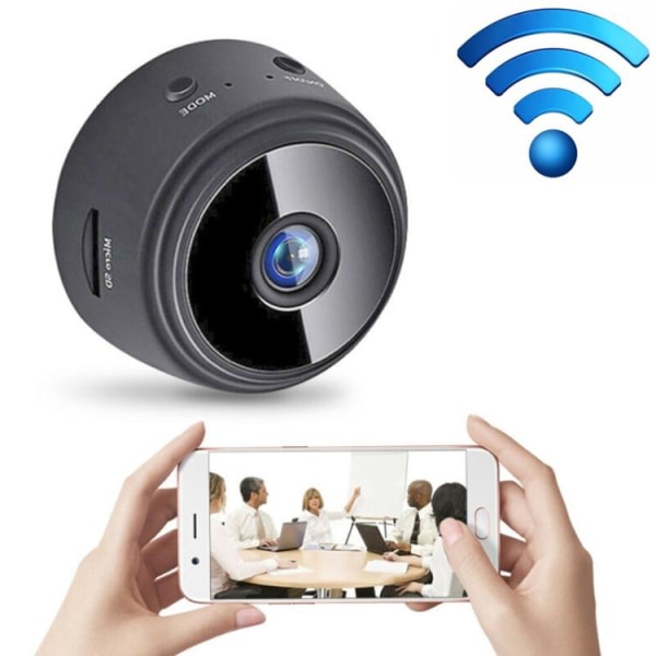 150° IP-kamera / Trådlös Övervakningskamera - WiFi Black
