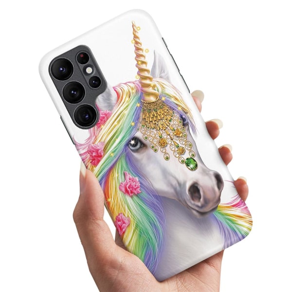Samsung Galaxy S22 Ultra - Deksel/Mobildeksel Unicorn/Enhjørning