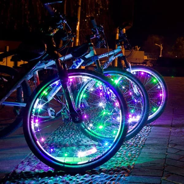 LED Ekerbelysning med 20 LED för Cykel – 2,2 m 4-Pack