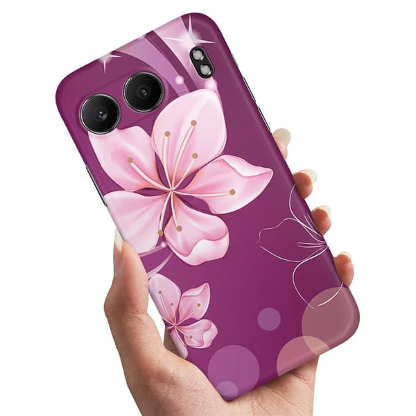 Deksel / Mobildeksel til OnePlus Nord 4 - Hvit Blomst