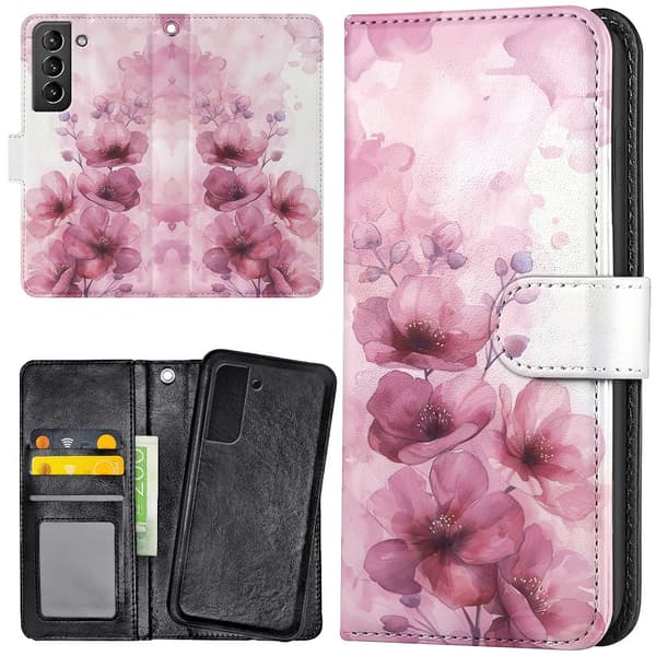 Samsung Galaxy S21 Plus - Lommebok Deksel Flowers