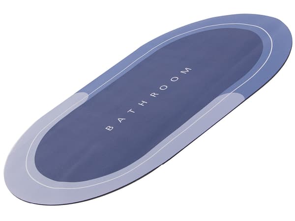 Badrumsmatta / Snabbtork & Halkfri - 58x38cm - Oval