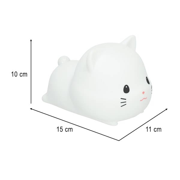 Nattlampa för Barn - Katt