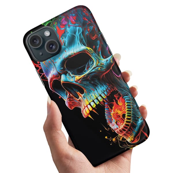 Skal / Mobilskal till iPhone 15 - Skull