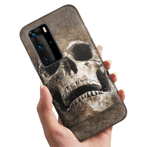 Huawei P40 - Cover/Mobilcover Cracked Skull