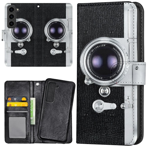 Samsung Galaxy S23 Plus - Lommebok Deksel Retro Kamera