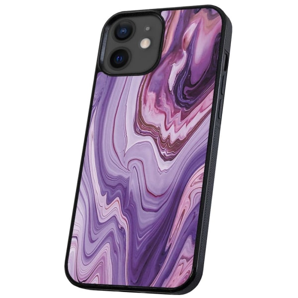 iPhone 12/12 Pro - Deksel/Mobildeksel Marmor Multicolor