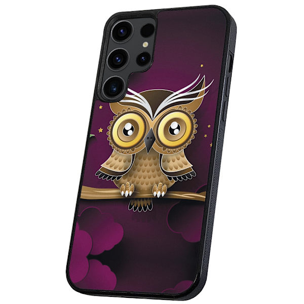 Samsung Galaxy S24 Ultra - Skal/Mobilskal Ljusbrun Uggla