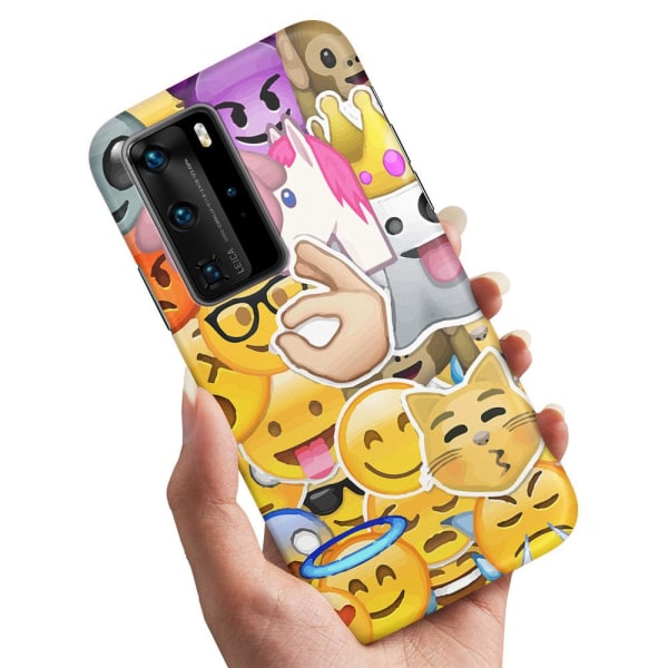 Huawei P40 - Cover / Mobilcover Smiley