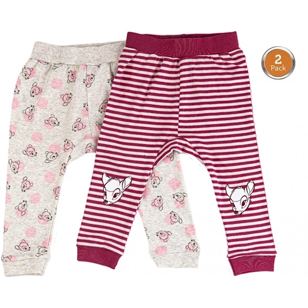 Disney Bambi babybyxor 2-pack 62/68 cm - Snygga och bekväma för din lilla!