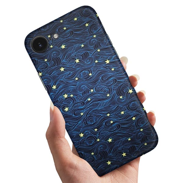 Cover / Mobilcover til iPhone 16e / 17e - Stjernemønster