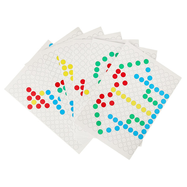 Magnetisk montessoribräda prickar gula