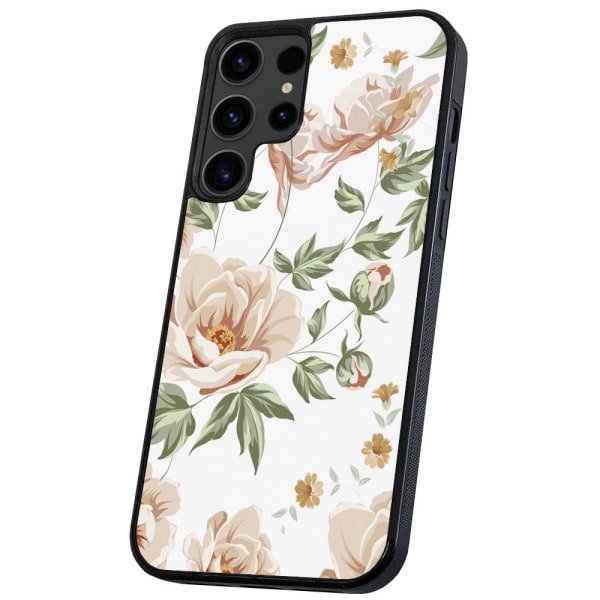 Samsung Galaxy S23 Ultra - Cover/Mobilcover Blomstermønster