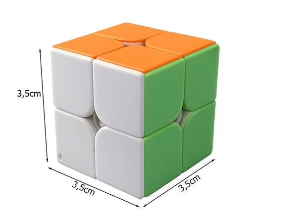 Rubiks kub nyckelring 2x2