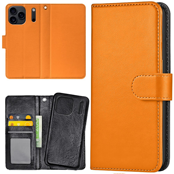 iPhone 17 Pro - Plånboksfodral/Skal Orange