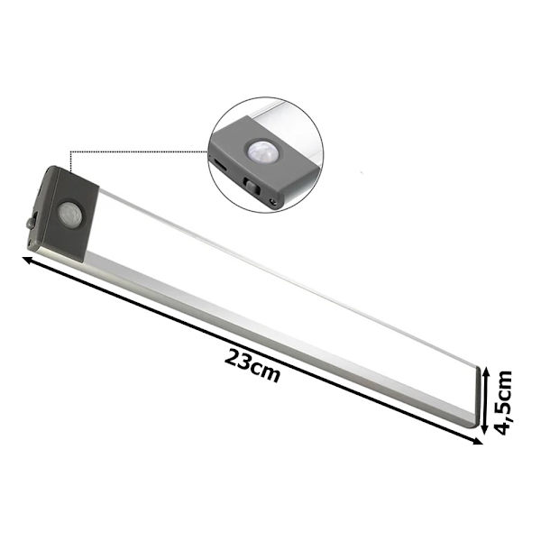 Skåplampa / Nattlampa Rörelse & Skmningsensor - 23cm