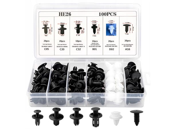 Klämmor bilklädsel - Monteringsclips 100-pack