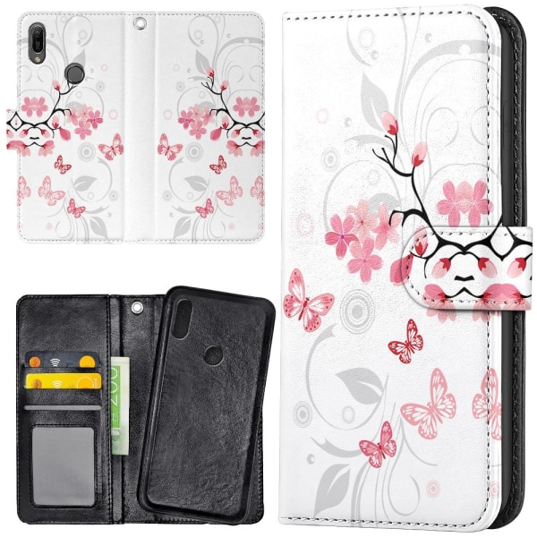 Huawei Y6 (2019) - Plånboksfodral/Skal Naturligt Mönster