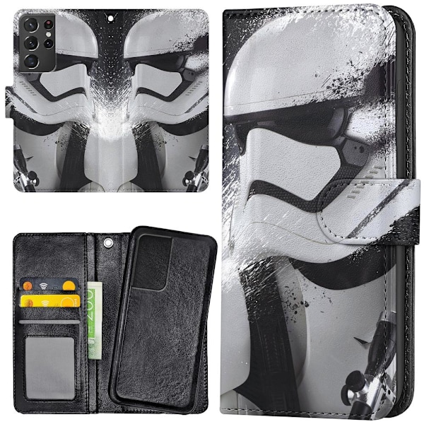 Samsung Galaxy S21 Ultra - Lommebok Deksel Stormtrooper Star Wars