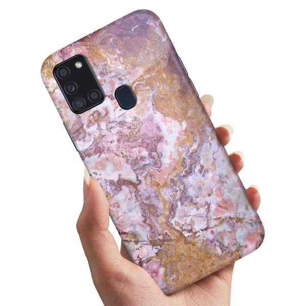 Deksel / Mobildeksel til Samsung Galaxy A21s - Marmor Multicolor