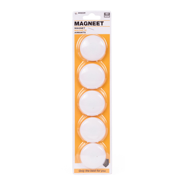 Magnet 40 mm 5 st mix