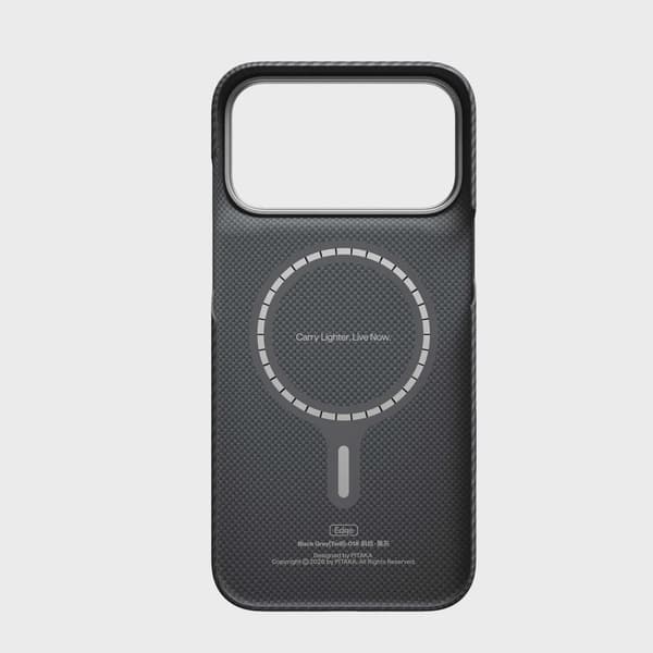 Pitaka Edge MagSafe Fodral iPhone 18 Pro Max/17 Pro Max Black/Grey