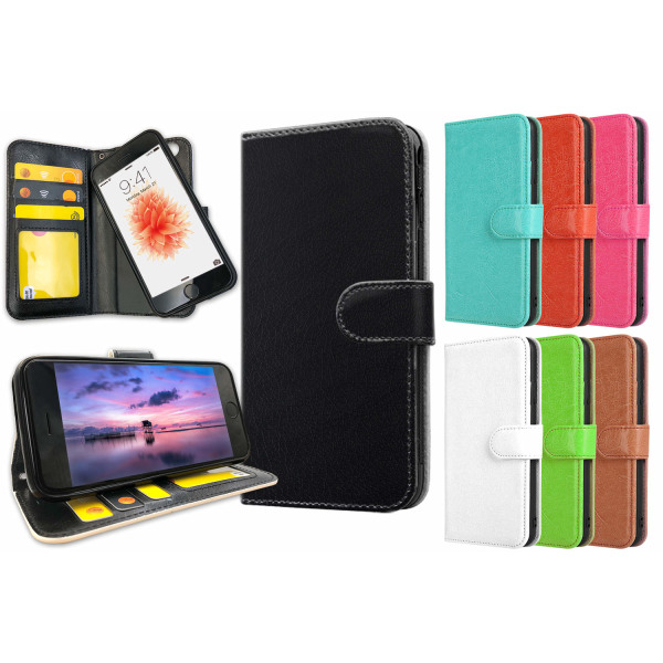 iPhone 6/6s Plus - Plånboksfodral/Skal med Magnet Ljusrosa