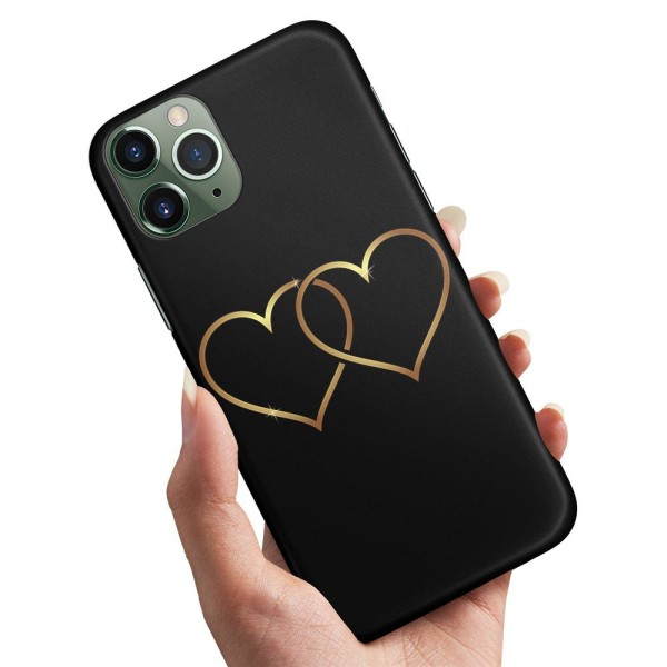 iPhone 12 Pro Max - Skal/Mobilskal Double Hearts