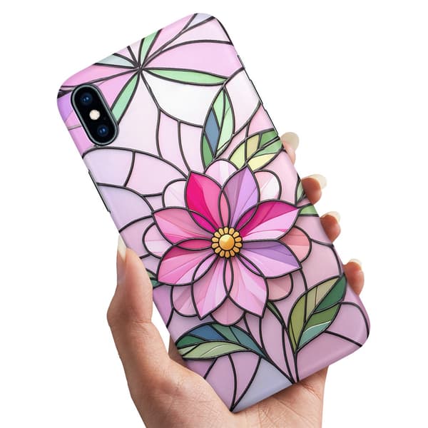 Deksel / Mobildeksel til iPhone XR - Glass Flower