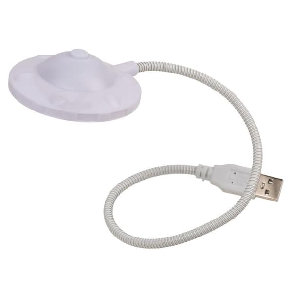 Laptop LED USB-lampa - Flexibel Vit